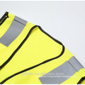 Hot Selling Yellow Engineer Hi Vis Workwear Jacket ANSI High Visibility Flourescent Reflective Safety Vest With Zipper